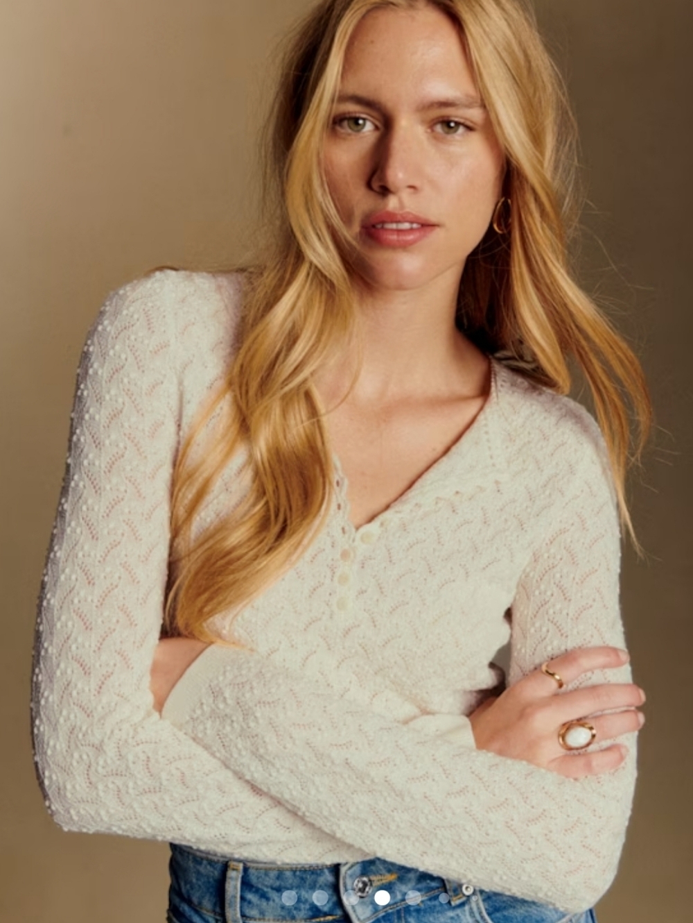 Sezane - Alexis Jumper (Ecru) - Size XS